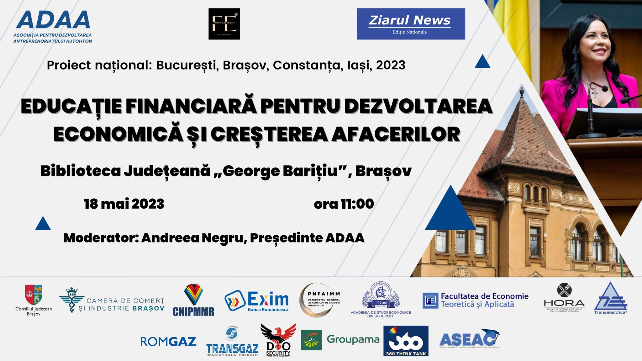 Educație financiară pentru dezvoltarea economică - conferinta Brasov