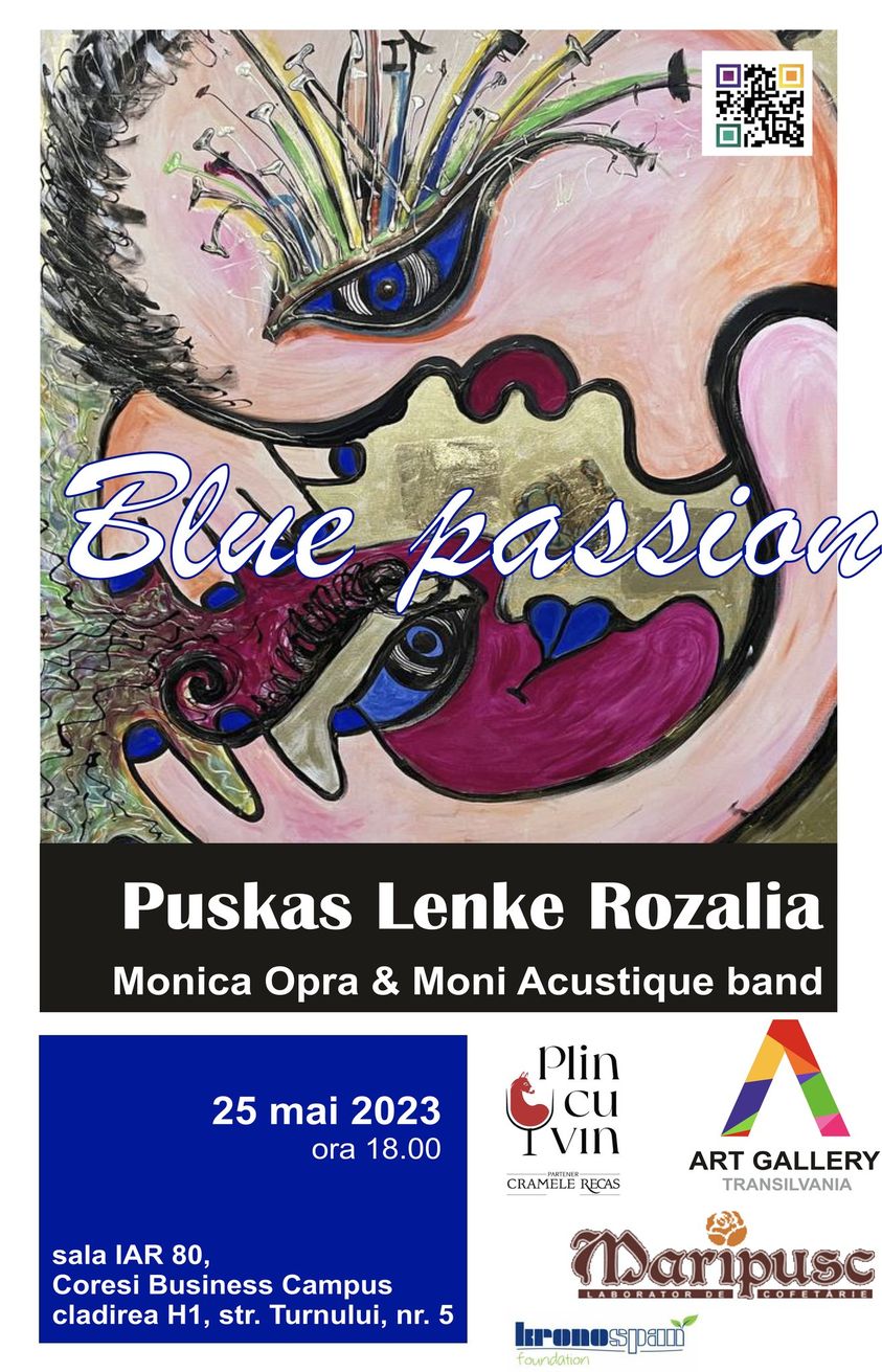 PopArt Blue Passion Puskas Lenke Rozalia